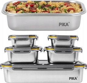 5 Ételtároló doboz Hőálló edényekkel Pika szett