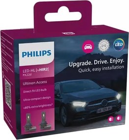 KÉSZLET 2x LED Autó izzó 11012 U2500 CX HIR2 PX22d/20W/12V 6000K