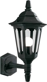Elstead klasszikus kültéri fali lámpa parish fekete átlátszó elsprm1-black IP44