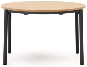Kerek bővíthető étkezőasztal tölgyfa dekorral ø 120 cm Montuiri – Kave Home