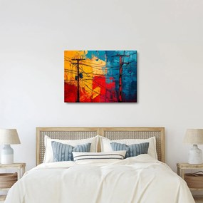 Kép - Absztrakt elektromos vezetékek (70x50 cm)