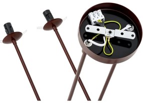 Argon 1842 - Csillár rúdon ABSOS 4xE14/7W/230V alabástrom barna