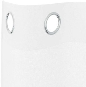 Függönyök függönyökkel 2 pcs Fehér 140x175cm Poliészter