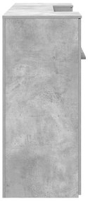 recepciós pult betonszürke 200x50x103,5 cm szerelt fa