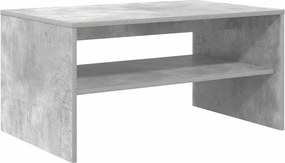vidaXL Dohányzóasztal Beton Szürke 80 x 50 x 40 cm Faanyag