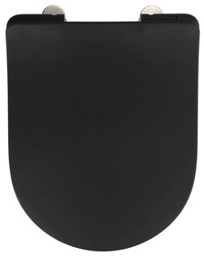 WENKO 23827100-WC WC-ülőke SEDILO 45,2x36,2 cm fekete/ezüst