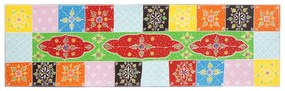 Fali TV szekrény 100x30x24 cm Szilárd Fa Durva Mangó