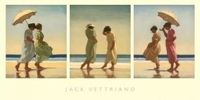 Művészeti nyomat Summer Days Triptych, Jack Vettriano