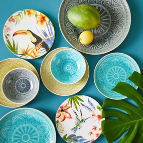 SUMATRA tányér 21cm türkiz