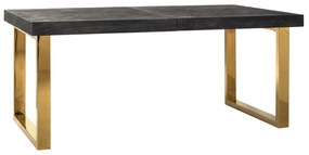 BLACKBONE bővíthető étkezőasztal - 195-265cm - arany