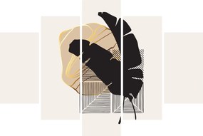 Kép - Absztrakció trópusi levelekkel N⁰4 (150x105 cm)