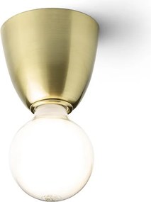 RENDL REACH mennyezeti lámpa szálcsiszolt sárgaréz 230V LED E27 11W