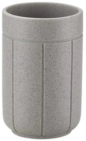 Világosszürke poligyanta fogkefetartó pohár Kua – Blomus