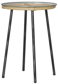 Kert étkező szett 3 pcs Barna és Fekete és Krém