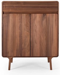 Barna diófa komód 90x110x45 cm Fawn – Gazzda