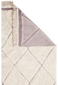 Krémszínű mosható kézi szövésű pamut szőnyeg 140x200 cm Bereber – Lorena Canals