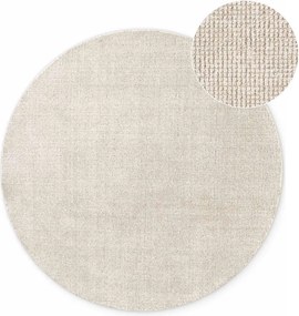 Krémszínű kézi szövésű gyapjú kerek szőnyeg ø 200 cm Greenwich – Ted Baker