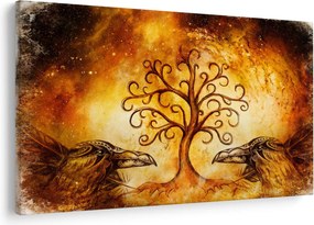 Természetes absztrakt kép fáról (90x60 cm)