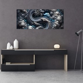 Kép – Sárkány a füstben (120x50 cm)
