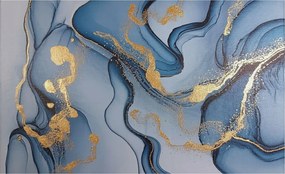 Fotótapéta Flizelina Nappali és Hálószoba Irodába Kék hullámok 416x254