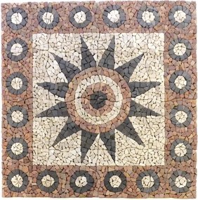 DIVERO  mozaik virág  120 cm x 120 cm