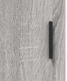 szürke sonoma színű szerelt fa tálalószekrény 100 x 36 x 60 cm
