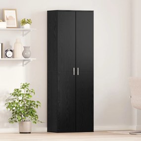 Fekete tölgy magas szekrény 60x35x180 cm Mérnöki fa