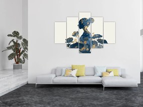 Kép - Márvány női profil (150x105 cm)