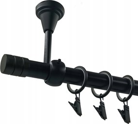 Függönysín Mennyezetre Fekete 19 mm Marás 180 cm halk