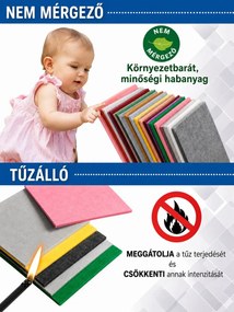 Bilnora extra sűrű, kör alakú akusztikai fali panel Ø80 és Ø120×1,2cm - 20 forest