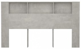 betonszürke áthidaló szekrény 180x18,5x104,5 cm