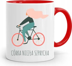 Piros Bögre Ajándék Lányának Szép Küllő nyomott mintával