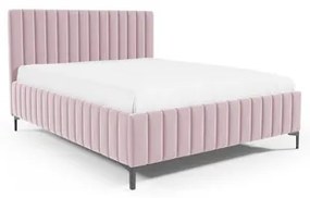MACKENZIE 24 STANDARD ágy 180x200 cm - fekete lábak Rózsaszín