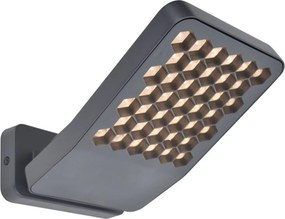 LUTEC 7801605118 ATLANTIS Modern Kültéri Fali Lámpa Szürke LED IP44