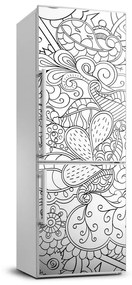 Hűtő matrica Háttér zentangle FridgeStick-70x190-f-122077054