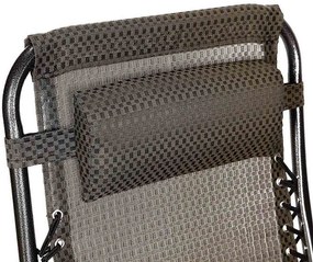 Zéró gravitáció kerti szék ajándék pohártartóval, 2 db-barna