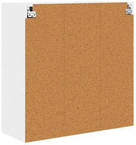 Fali konyhaszekrény polcokkal Fehér 80 x 31 x 80 cm Faanyag