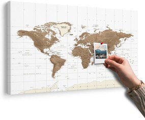 Parafa kép csodálatos vintage térkép fehér háttéren