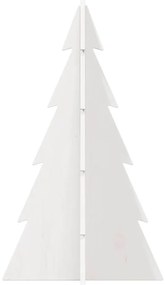 fehér tömör fenyőfa karácsonyfa-dekoráció 80 cm