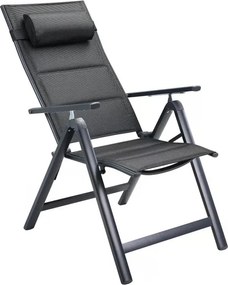 Deuba 2 darabos Premium alumínium fotel szett - antracit