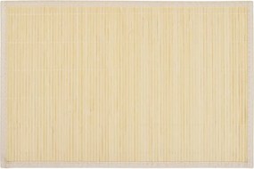 vidaXL 6 db bambusz alátét 30 x 45 cm természetes bambusz szín