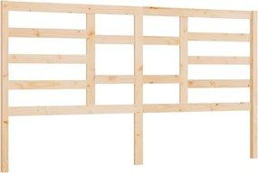vidaXL tömör fenyőfa ágyfejtámla 206 x 4 x 104 cm
