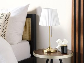 Fehér és bronzszínű asztali lámpa 48 cm TORYSA Beliani