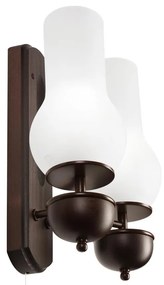 Brilagi - LED Fali lámpa COTTAGE 2xE14/40W/230V bükkfa/fehér