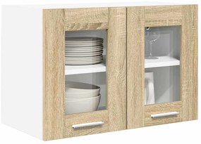 Függő szekrény Riga 2 pcs Sonoma tölgy 60 x 31 x 40 cm Faanyag