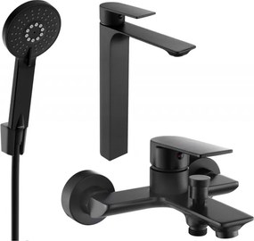 Mexen Alexa R40 kádcsaptelep készlet, fekete - 71213R40-70