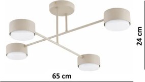 Brilagi - dimmelhető RGB LED felületre szerelhető csillár MONO 4xGX53/14W/230V Wi-Fi Tuya fekete