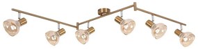 Rabalux 5553 - Spotlámpa HOLLY 6xE14/40W/230V arany
