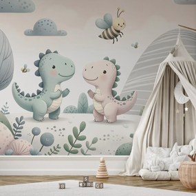 Fotótapéta - Boldog dinoszauruszok (147x102 cm)