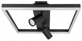 LED mennyezeti lámpatest 38W/230V + 2x GU10/30W, fekete